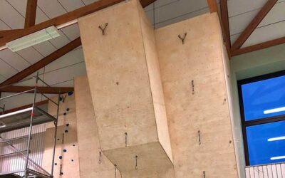 Kletterwand ist umgezogen
