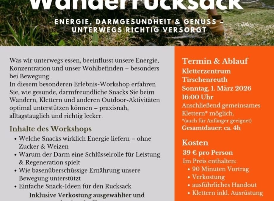 Gesunde Snacks für den Wanderrucksack
